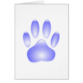 Glass Dog Paw Print (Front)