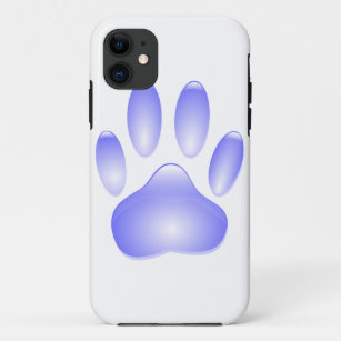 Glass Dog Paw Print iPhone 11 Case