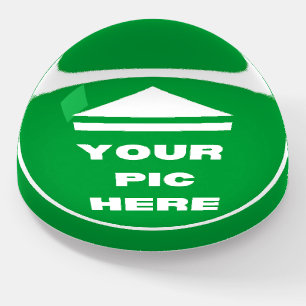 Glass Dome Paperweight - Add Your Image