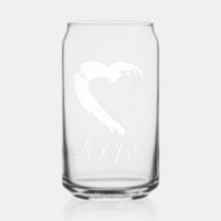 Glass Drinkware Moon Heart