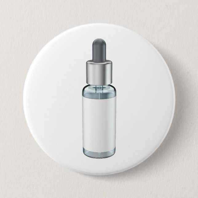 Glass dropper bottle with pipette button (Front)