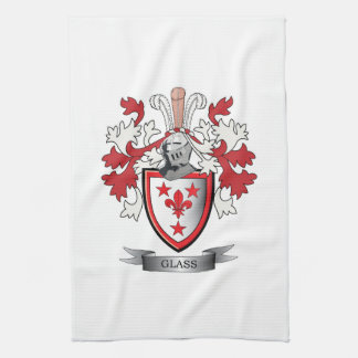 Glass Family Crest Coat of Arms Towel