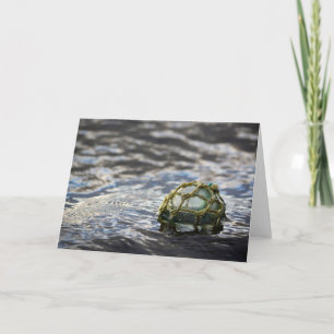 Glass Fishing Float Portrait Card