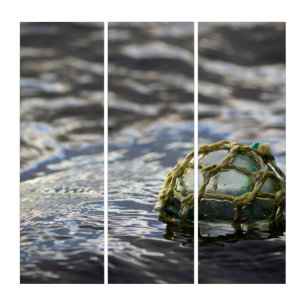 Glass Fishing Float Portrait Triptych