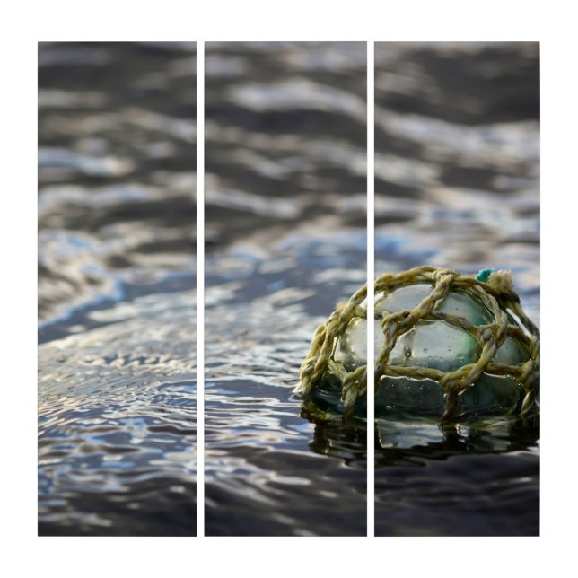 Glass Fishing Float Portrait Triptych (Front)