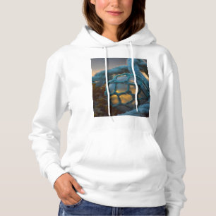 Glass fishing float, Sunset, Alaska Hoodie