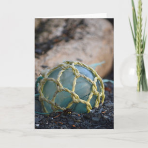 Glass Fishing Float, Vertical Card