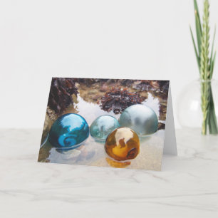 Glass Floats on water Card