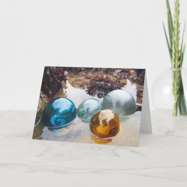 Glass Floats on water Card (Front)