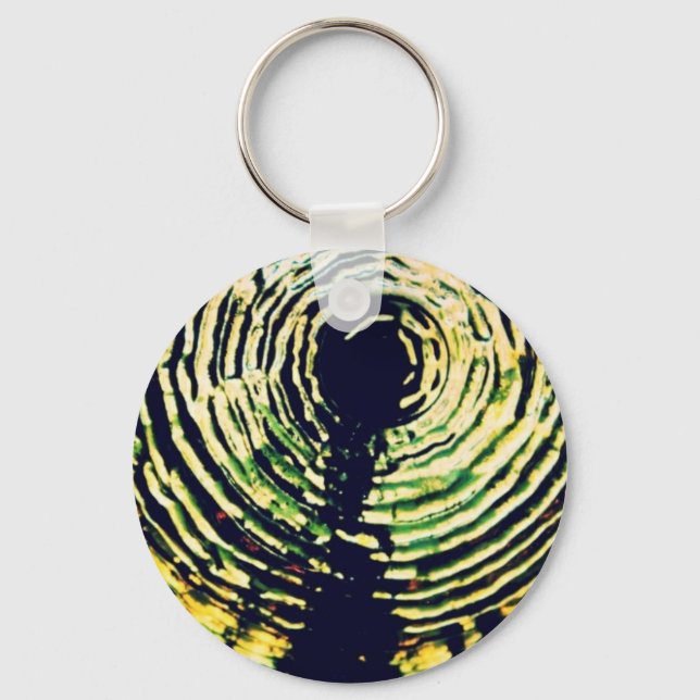 Glass Flower Keychain (Front)