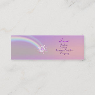 Glass Flower Mini Business Card