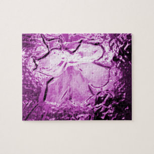 Glass Flower Purple Jigsaw Puzzle