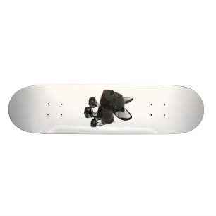 Glass French Bulldog Skateboard