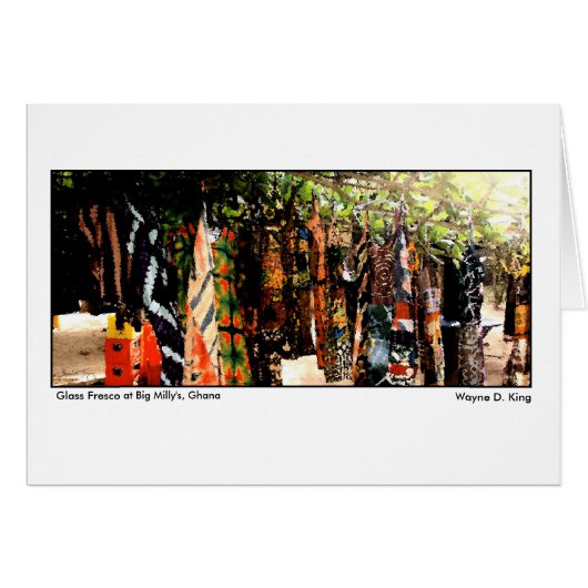 Glass Fresco at Big Millys, Ghana Cards (Front Horizontal)