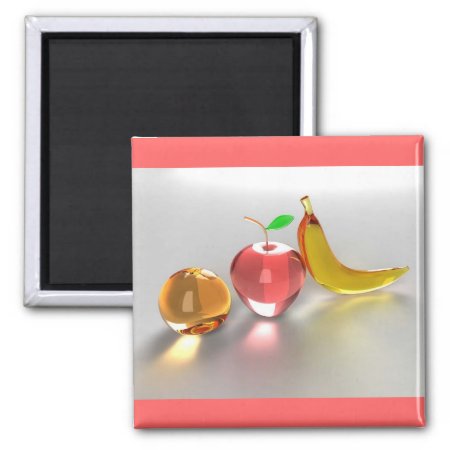 Glass Fruit Magnet