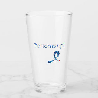 Glass gift for colonoscopy, colon cancer awareness