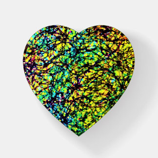 Glass Heart Paperweight