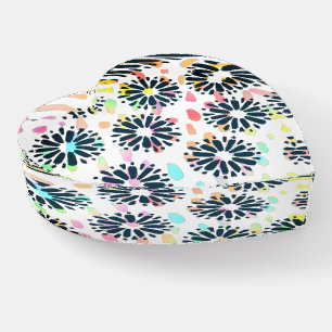 Glass Heart Paperweight