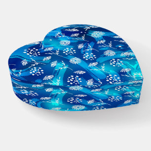Glass Heart Paperweight