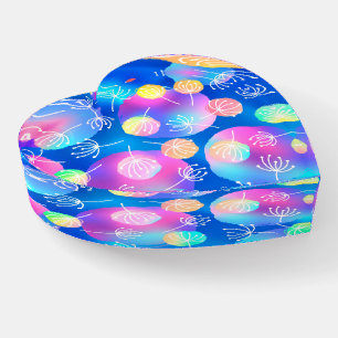 Glass Heart Paperweight