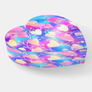 Glass Heart Paperweight