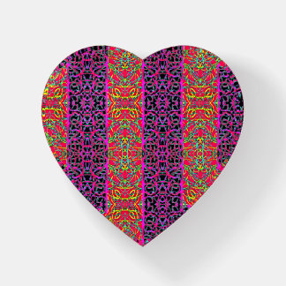 Glass Heart Paperweight 