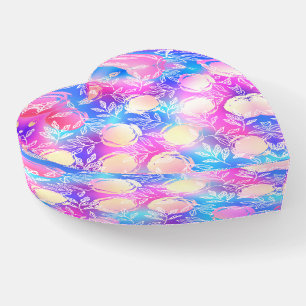 Glass Heart Paperweight