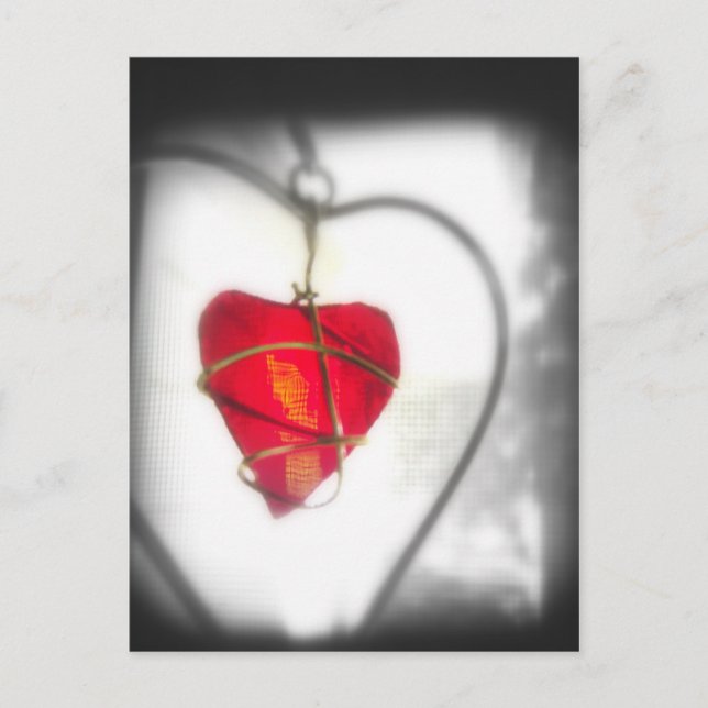 Glass Heart Postcard (Front)