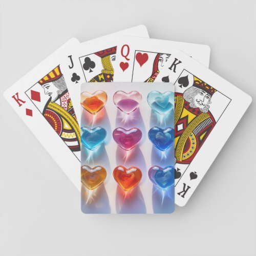 Glass Hearts  playing cards