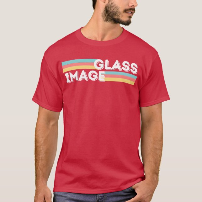 Glass Image Retro funny T-Shirt (Front)