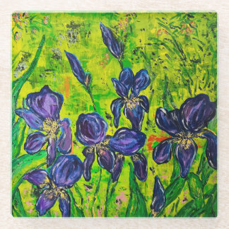 Glass Iris Coaster