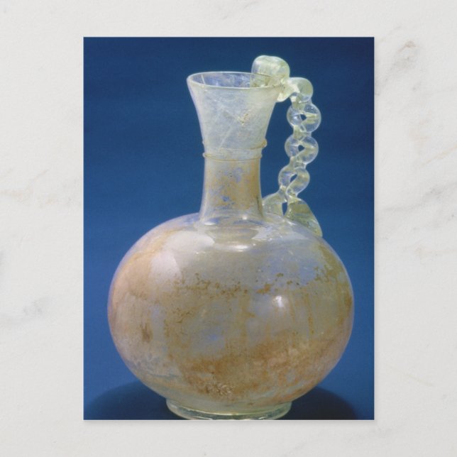 Glass jug, Roman, 3rd century Postcard (Front)