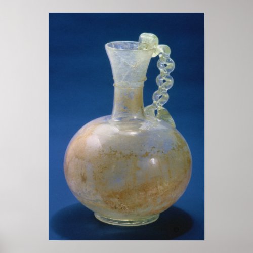 Glass jug Roman 3rd century Poster