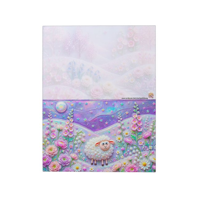 Glass Lamb Notepad (Rotated)