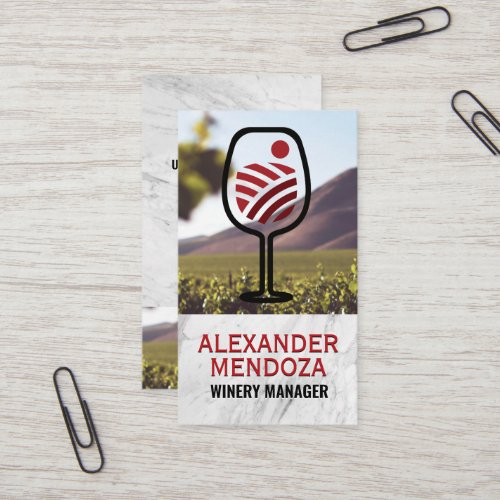 Glass Landscapes Grapes | Tastings | Vineyard Business Card