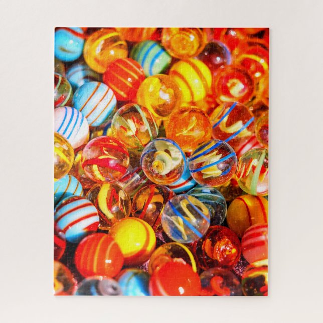 Glass marbles jigsaw puzzle (Vertical)