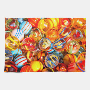 Glass marbles kitchen towel
