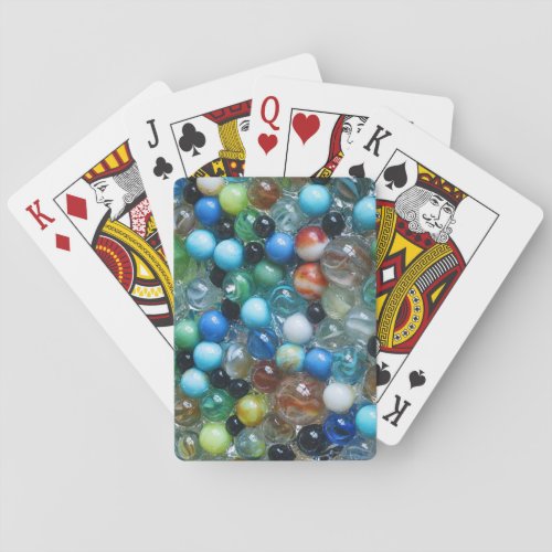 Glass Marbles Poker Cards