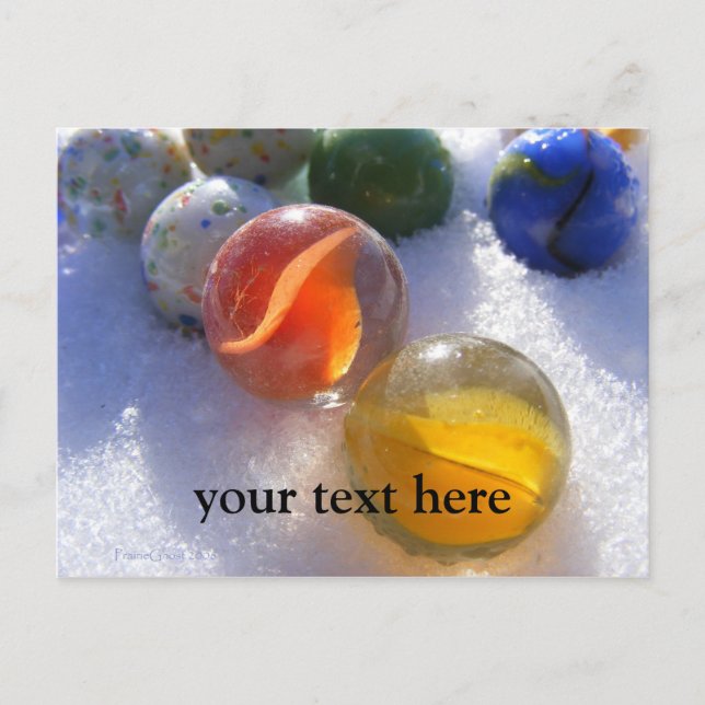 Glass Marbles Postcard (Front)