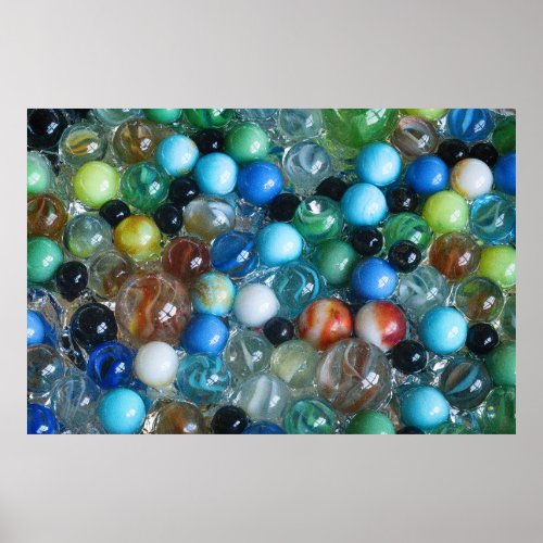 Glass Marbles Poster