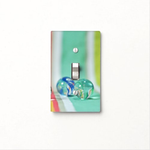 Glass Marbles Stripes Custom WallSwitch Cover