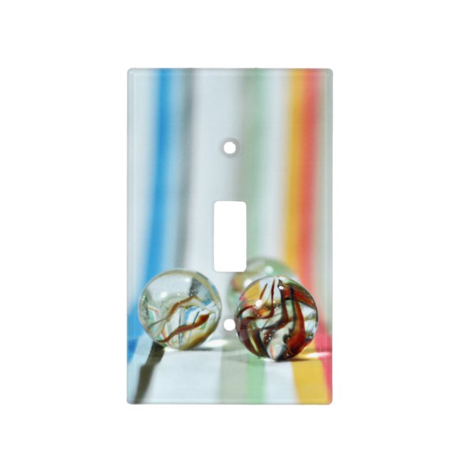 Glass Marbles Stripes Custom Wall/Switch Cover (Front)