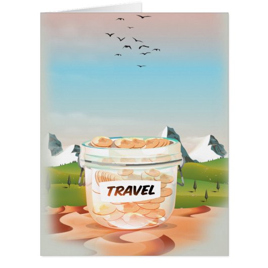 Glass Money Travel Jar (Front)