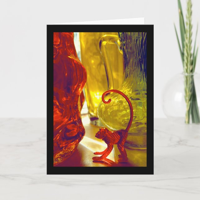 Glass Monkey Card (Front)