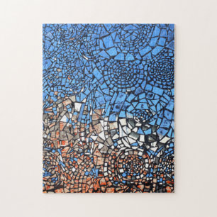 Glass mosaic abstract jigsaw puzzle