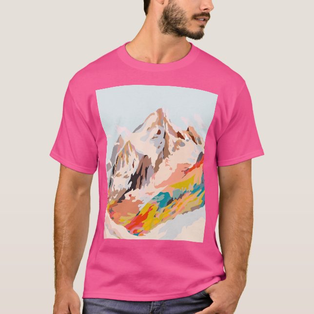 Glass Mountains Graphic T-Shirt (Front)