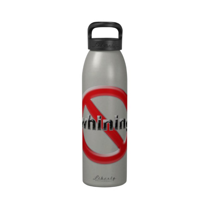 Glass No Whining Reusable Water Bottles