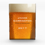 Glass of Beer Award<br><div class="desc">A photograph of a glass filled with beer.</div>