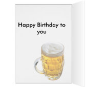 Glass of Beer Car Cards (Inside (Left))