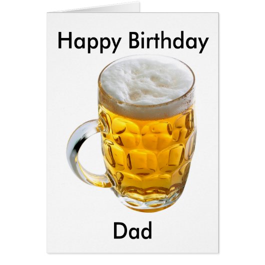 Glass of Beer Car Cards (Front)